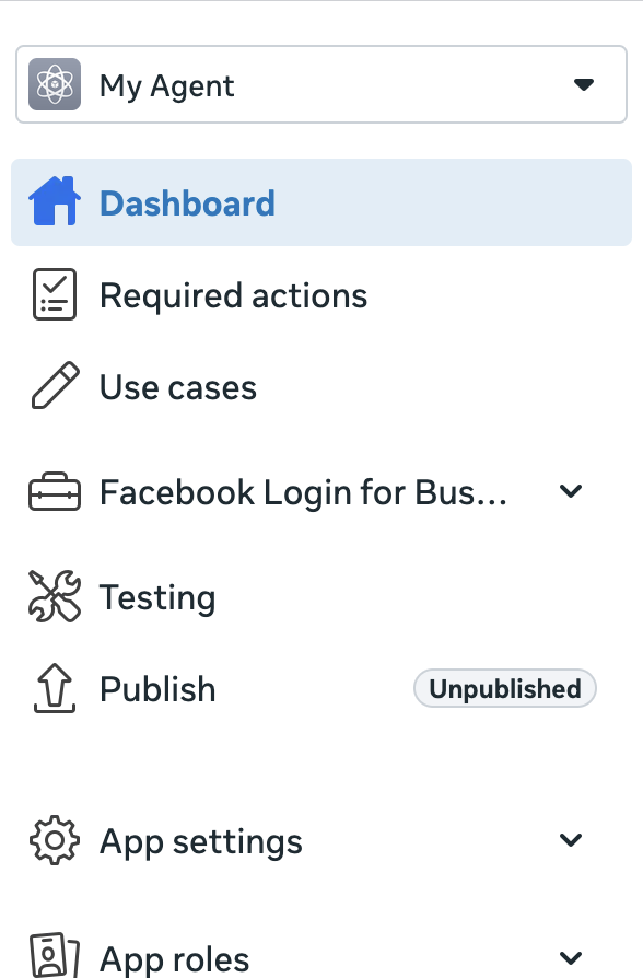 The app dashboard sidebar with Use cases in the list